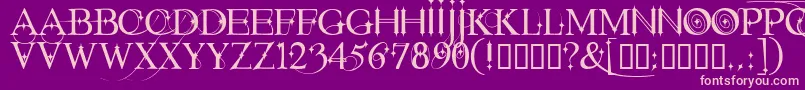 Starstruck Font – Pink Fonts on Purple Background