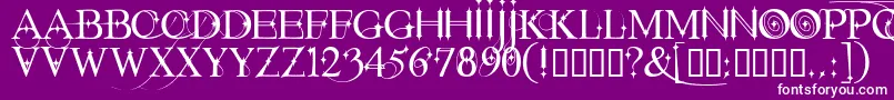 Starstruck Font – White Fonts on Purple Background