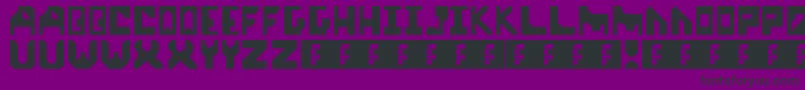 start up Font – Black Fonts on Purple Background
