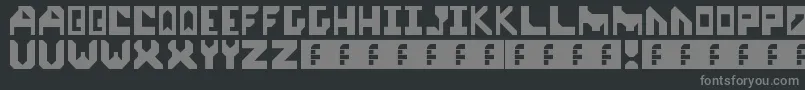start up Font – Gray Fonts on Black Background