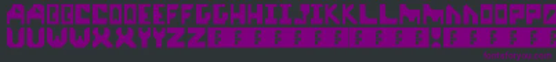 start up Font – Purple Fonts on Black Background