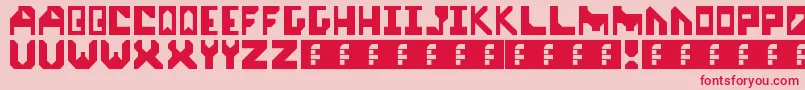 start up Font – Red Fonts on Pink Background