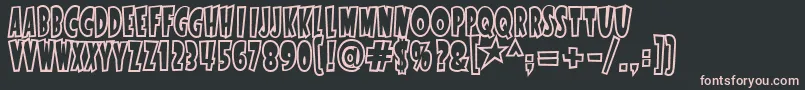StartlingFontOpen Font – Pink Fonts on Black Background