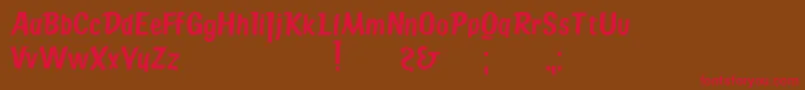 State Bridge Font – Red Fonts on Brown Background