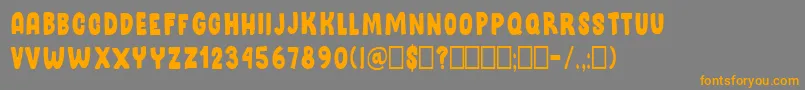 StateHoliday Regular Font – Orange Fonts on Gray Background