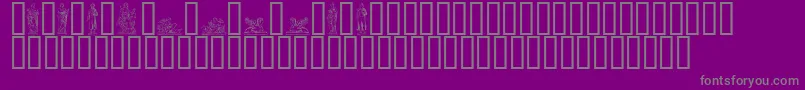 STATUER  Font – Gray Fonts on Purple Background