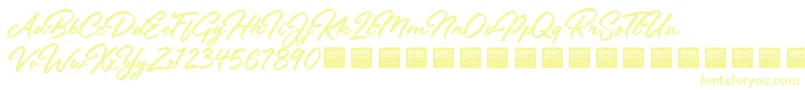 fuente Stay Fresh   Demo – Fuentes Amarillas Sobre Fondo Blanco