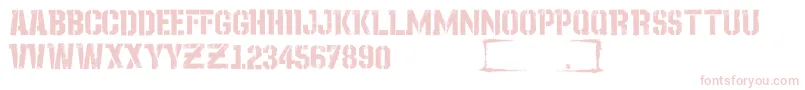 フォントStay On The Ground   DEMO – 白い背景にピンクのフォント