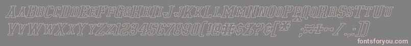 TonopahHollowItalic Font – Pink Fonts on Gray Background