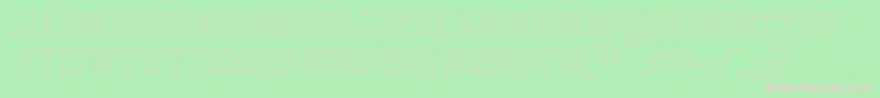 TonopahHollowItalic Font – Pink Fonts on Green Background