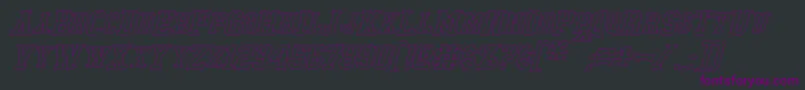 TonopahHollowItalic Font – Purple Fonts on Black Background