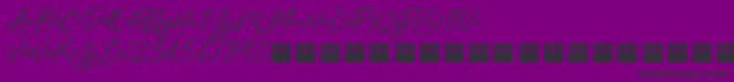 Stay Rad   Demo Font – Black Fonts on Purple Background