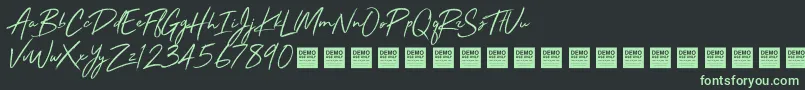 Stay Rad   Demo Font – Green Fonts on Black Background