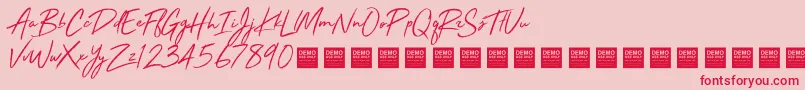 Stay Rad   Demo Font – Red Fonts on Pink Background