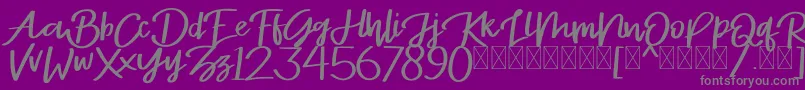 Stayrlight Demo Font – Gray Fonts on Purple Background