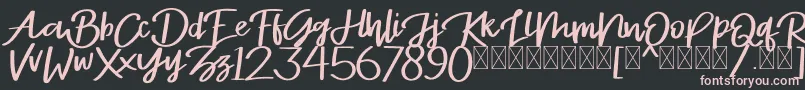 Stayrlight Demo Font – Pink Fonts on Black Background