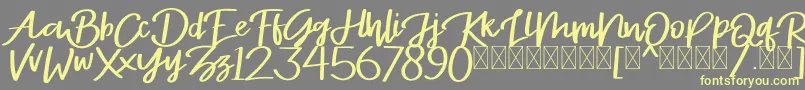 Stayrlight Demo Font – Yellow Fonts on Gray Background