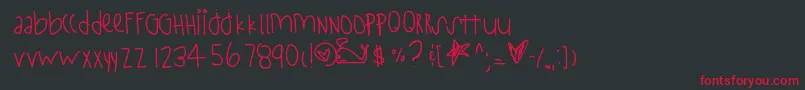 StayStrong Font – Red Fonts on Black Background