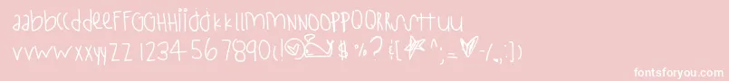 StayStrongフォントについての詳細 フォントStayStrong – ピンクの背景に白い文字