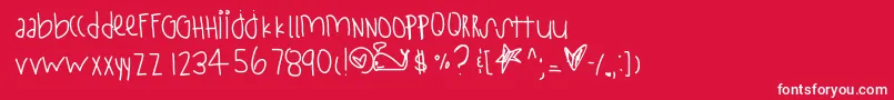 StayStrong Font – White Fonts on Red Background