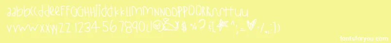 StayStrong Font – White Fonts on Yellow Background