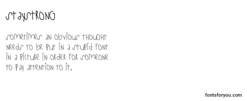Review of the StayStrong (141925) Font