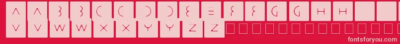 stbast   Font – Pink Fonts on Red Background