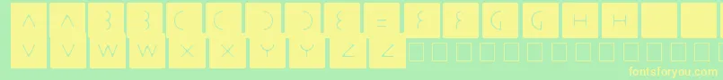 stbast   Font – Yellow Fonts on Green Background