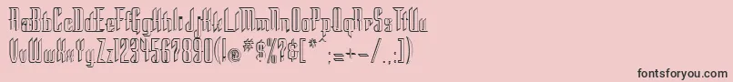 フォントSTC      – ピンクの背景に黒い文字