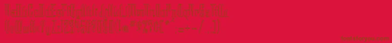 STC      Font – Brown Fonts on Red Background