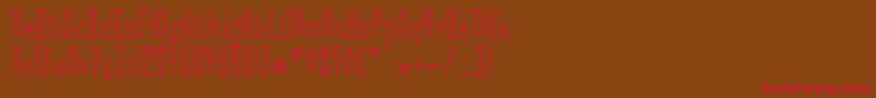 STC      Font – Red Fonts on Brown Background