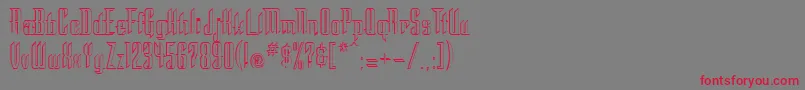STC      Font – Red Fonts on Gray Background