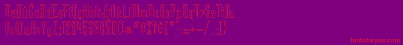 STC      Font – Red Fonts on Purple Background