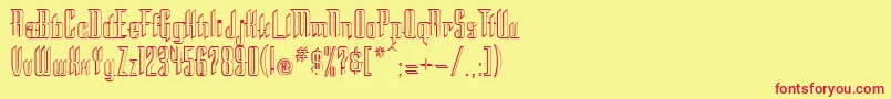 STC      Font – Red Fonts on Yellow Background