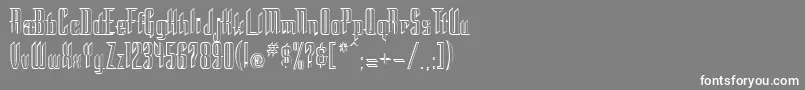 フォントSTC      – 灰色の背景に白い文字