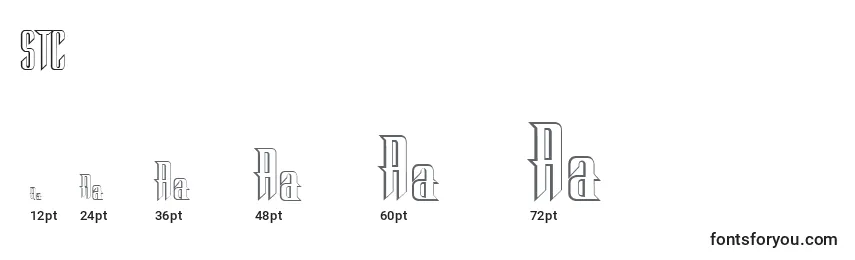 STC      (141927) Font Sizes