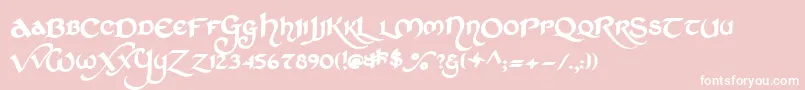 Stchd    Font – White Fonts on Pink Background