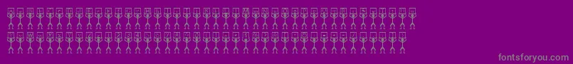 fuente CueRegular – Fuentes Grises Sobre Fondo Morado