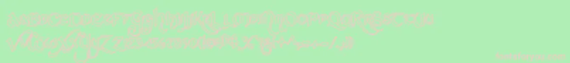 stchh    Font – Pink Fonts on Green Background