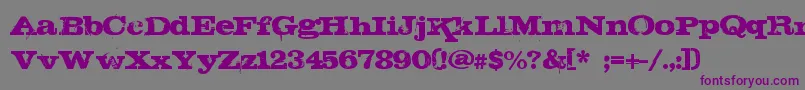 STEAK Font – Purple Fonts on Gray Background