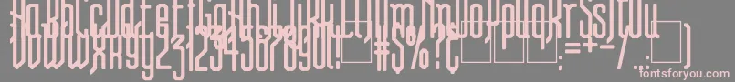 Steam Punk Flyer Font – Pink Fonts on Gray Background