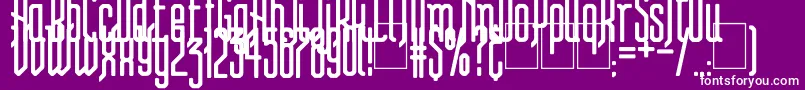 Steam Punk Flyer Font – White Fonts on Purple Background