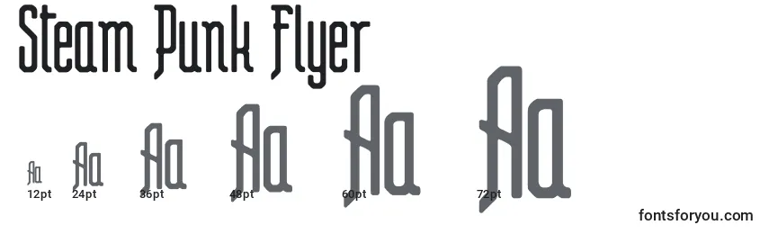 Steam Punk Flyer Font Sizes