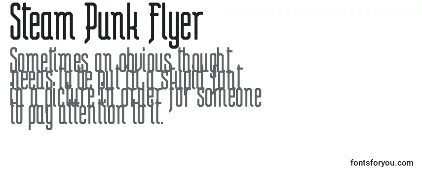 Steam Punk Flyer-fontti