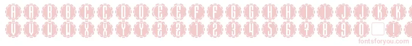 Steamcog Caps Font – Pink Fonts on White Background