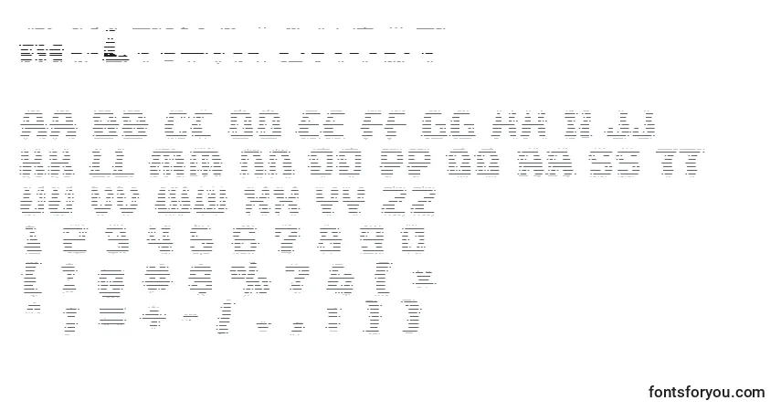 Шрифт MultivacGhost – алфавит, цифры, специальные символы
