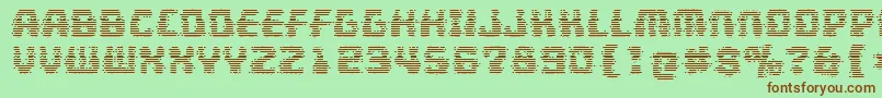 MultivacGhost Font – Brown Fonts on Green Background