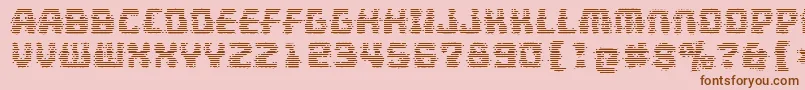 MultivacGhost Font – Brown Fonts on Pink Background