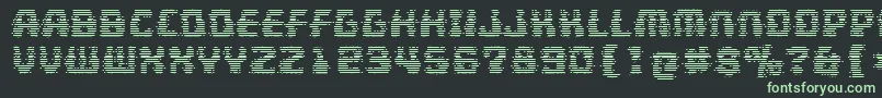 Czcionka MultivacGhost – zielone czcionki na czarnym tle