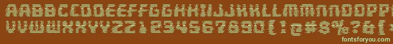 Шрифт MultivacGhost – зелёные шрифты на коричневом фоне